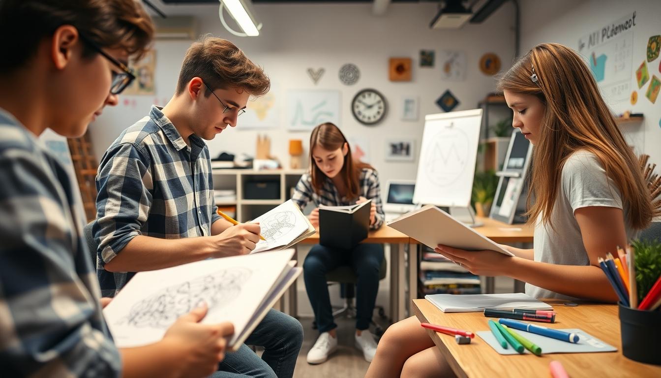 Organized exam preparation notes and academic planner