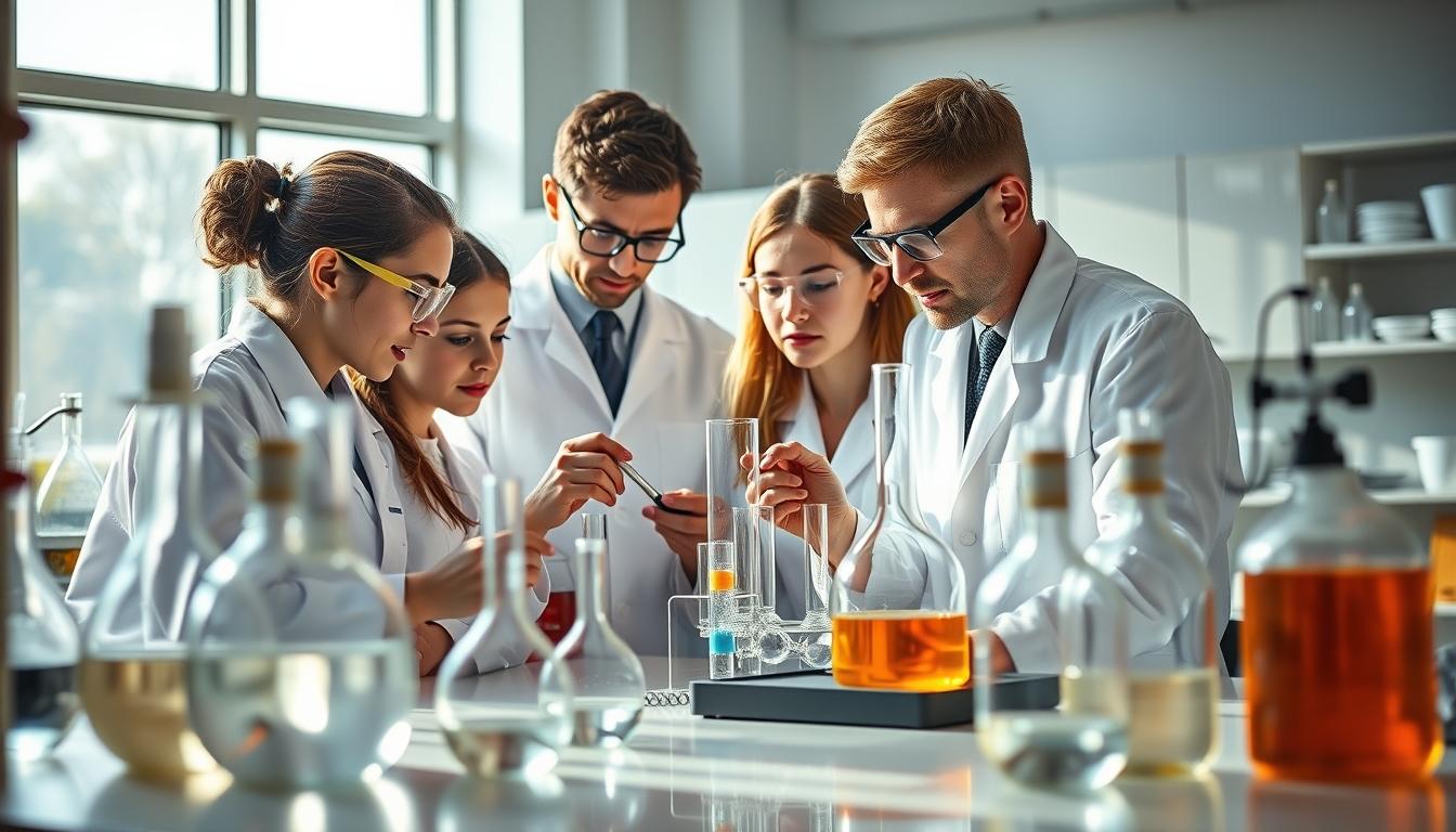 Student using a study guide to organize academic notes